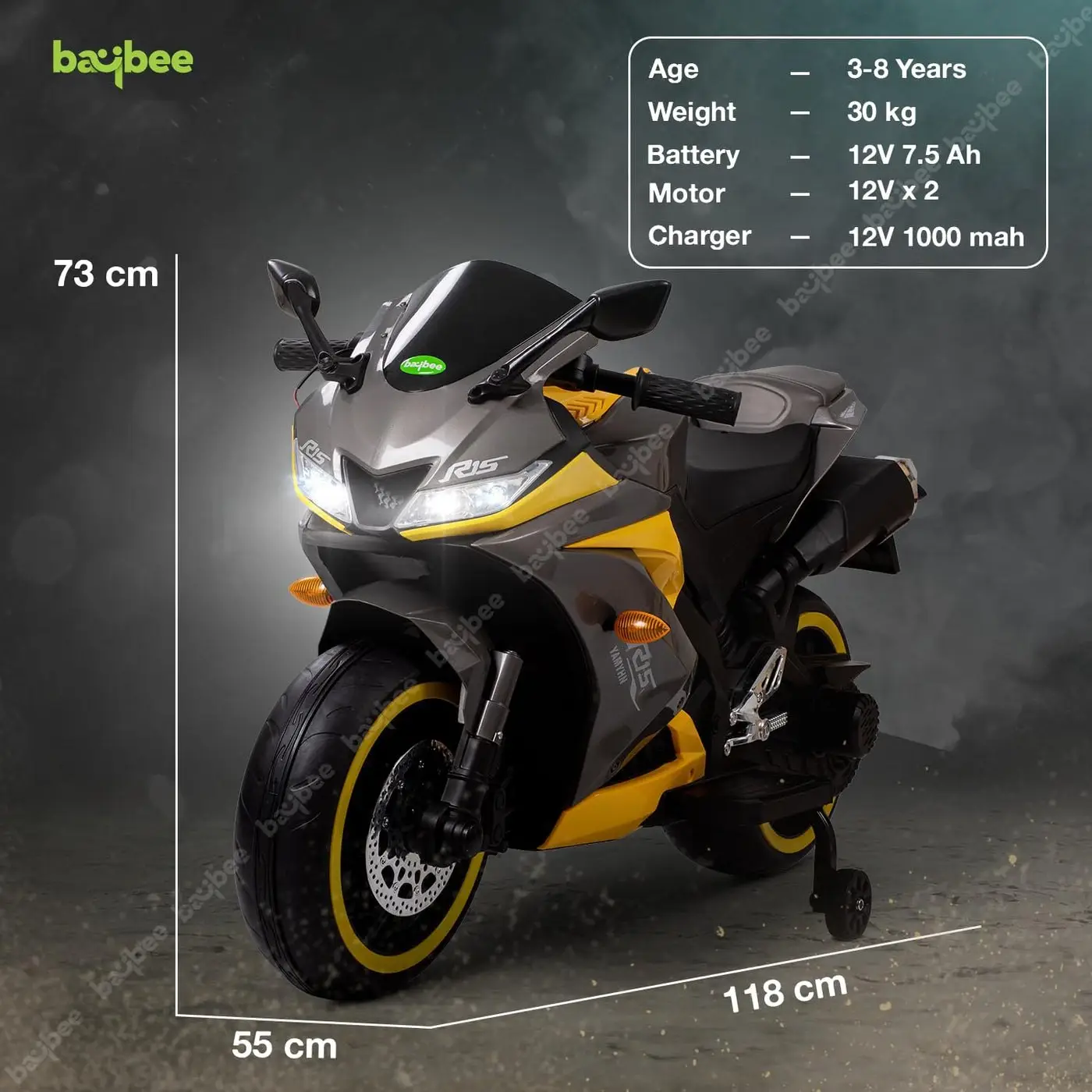 Baybee R15 Mini Sports Bike view 7