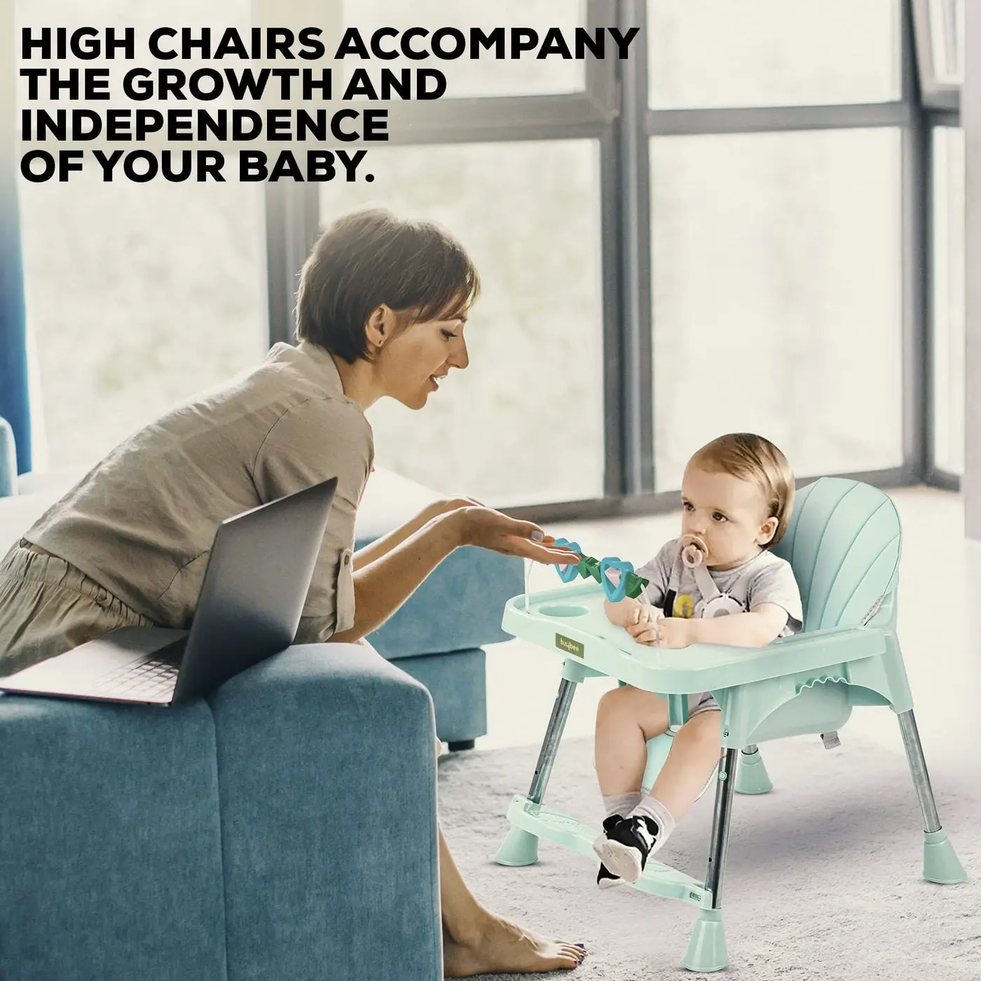 Adjustable Baby High Chair g view 2