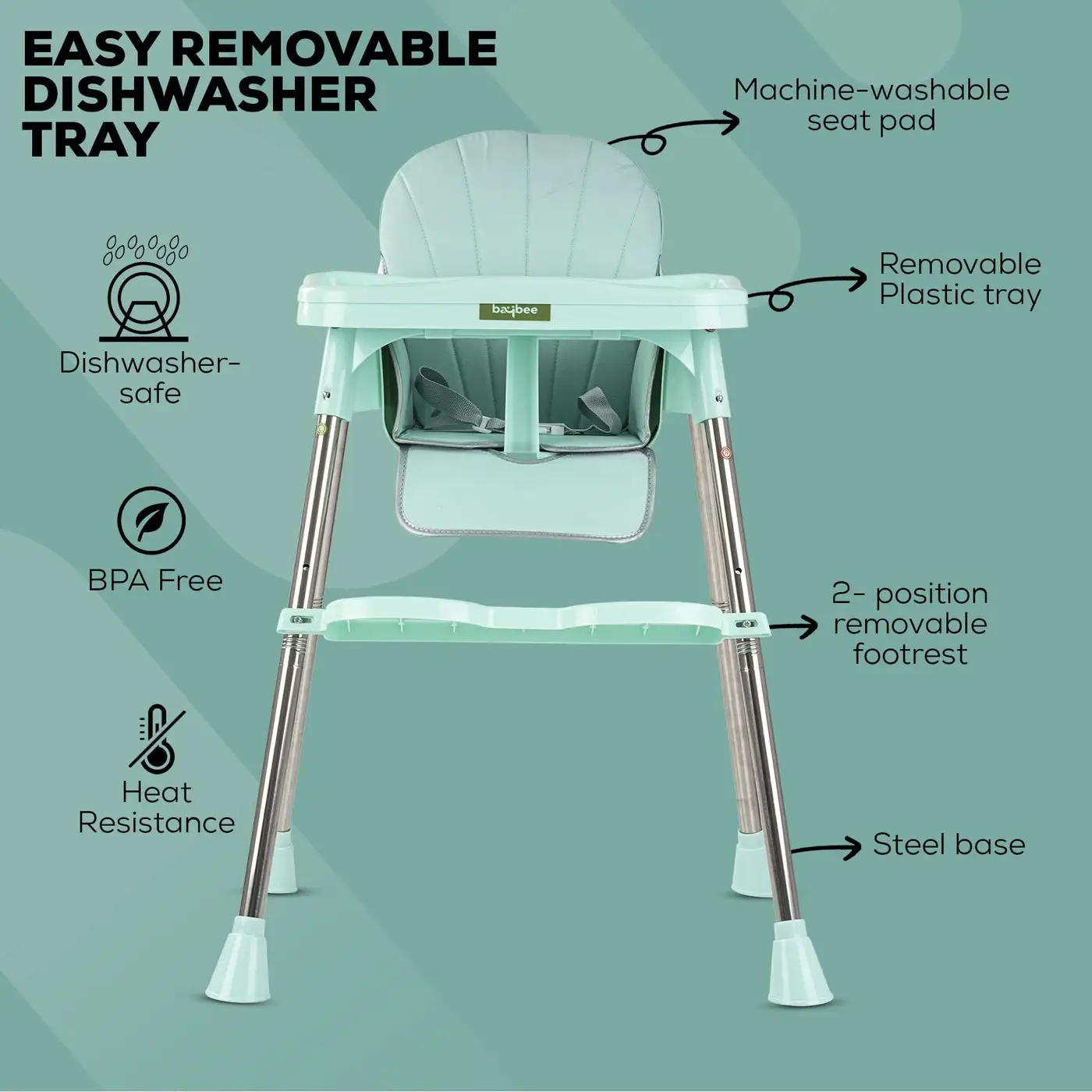 Adjustable Baby High Chair g view 5