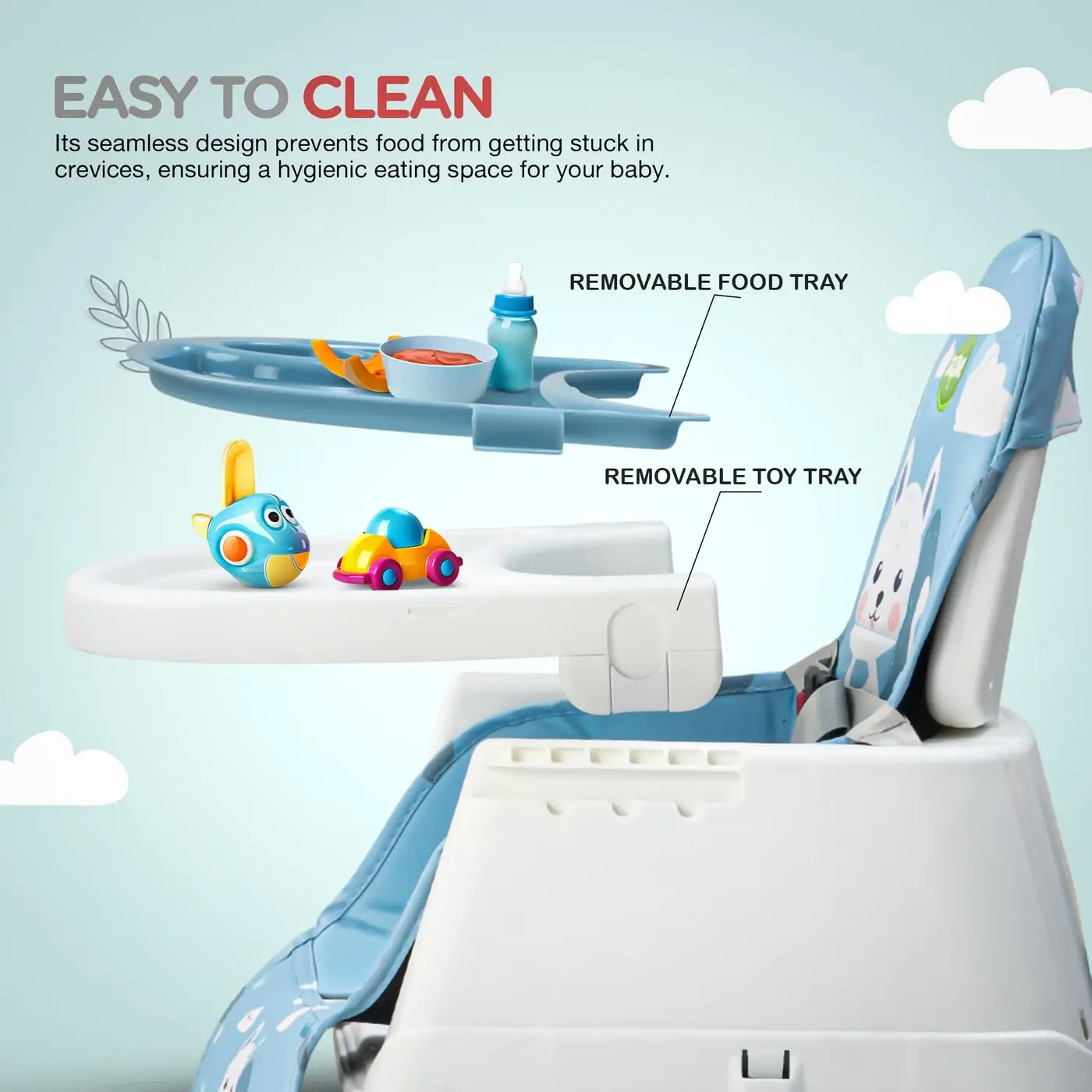 Bajbee Multi-Functional High Chair b view 6