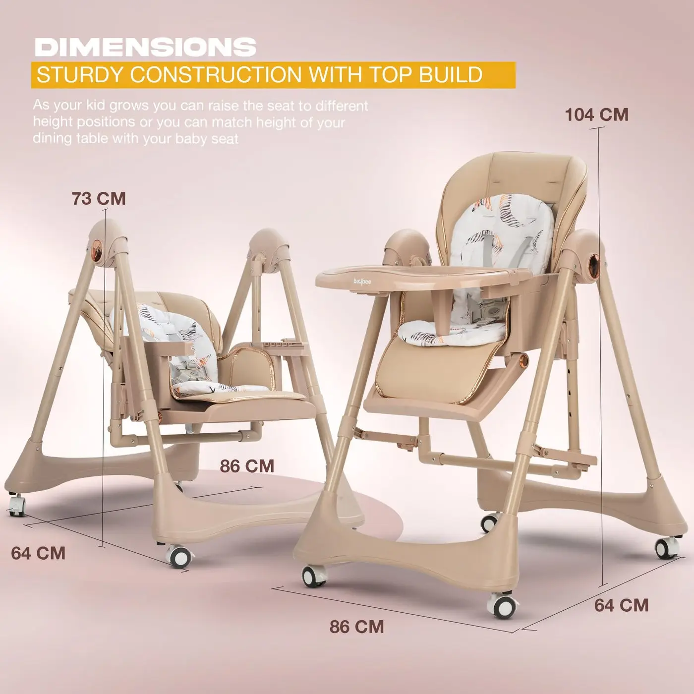 Baybee Multifunctional Baby Dining Chair view 2