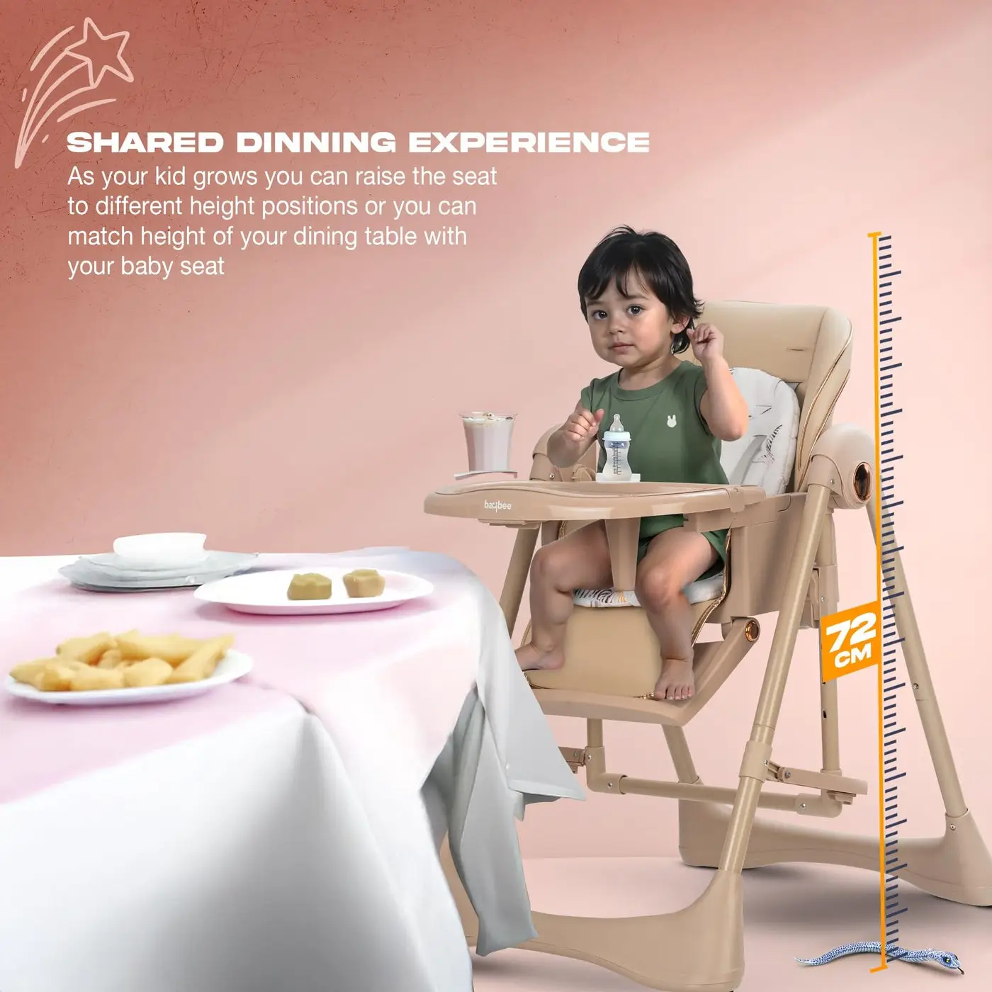 Baybee Multifunctional Baby Dining Chair view 3