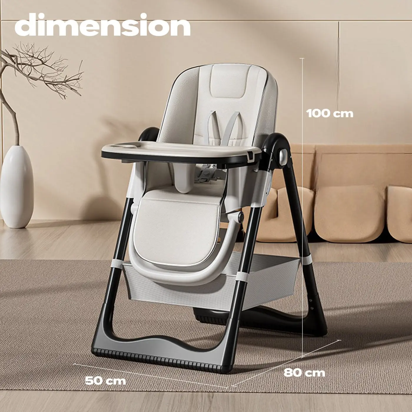 Baqbee Adjustable High Chair view 2