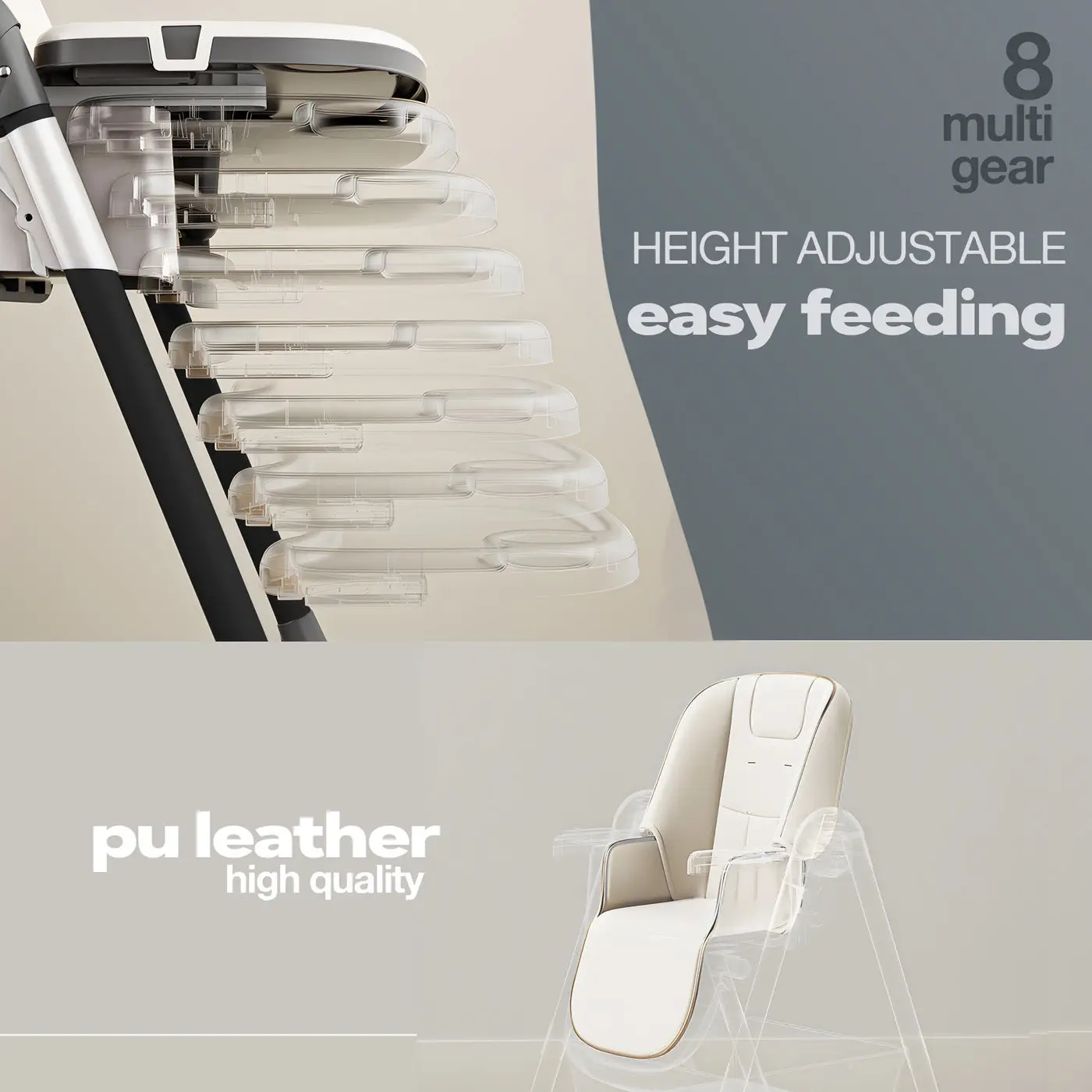 Baqbee Adjustable High Chair view 3