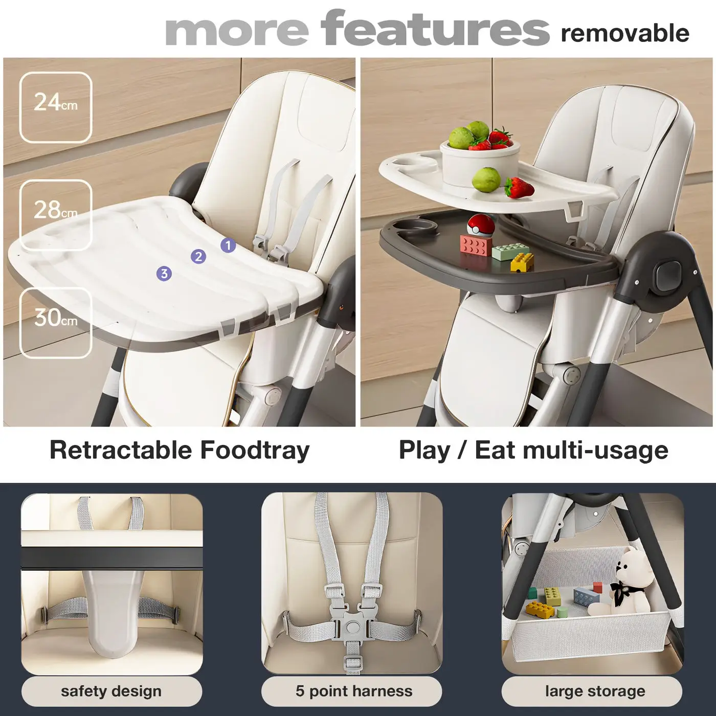 Baqbee Adjustable High Chair view 4