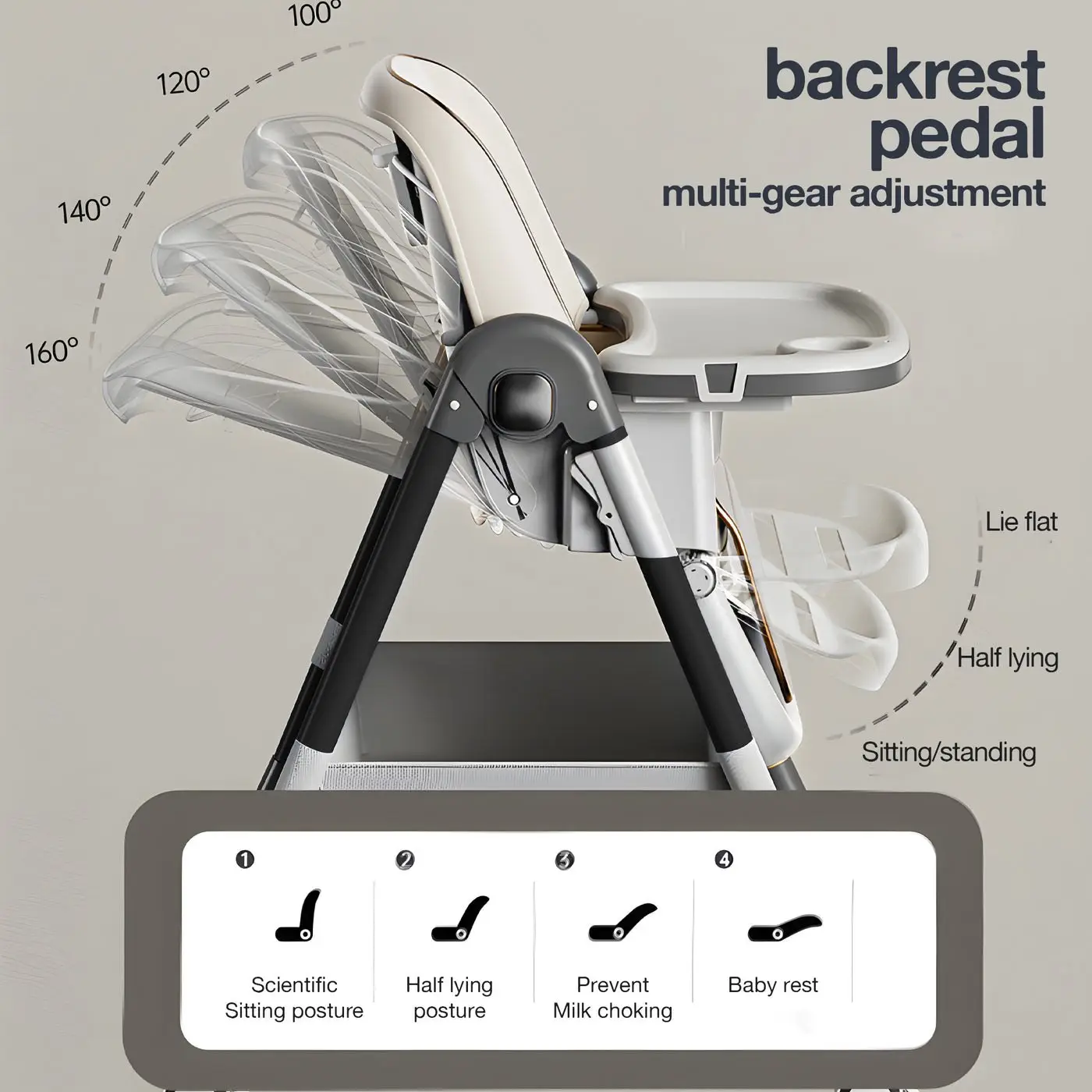 Baqbee Adjustable High Chair view 7