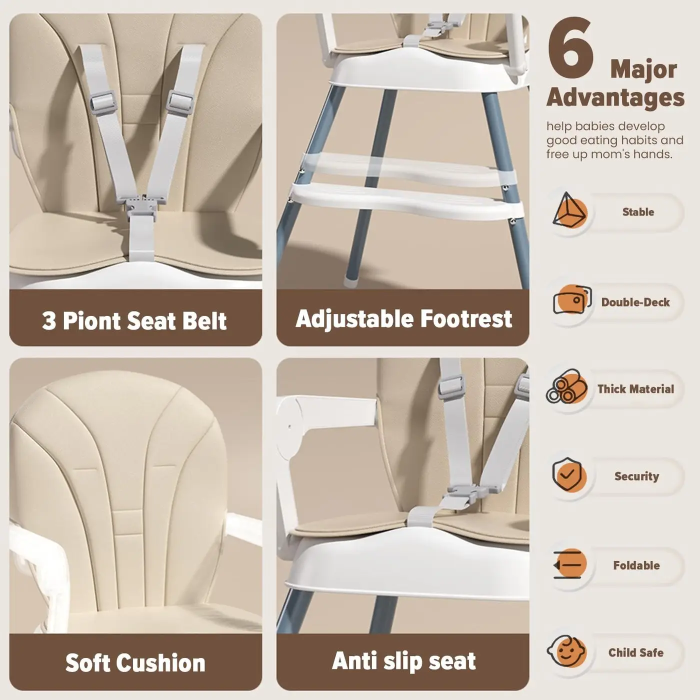 Adjustable High Chairs view 6