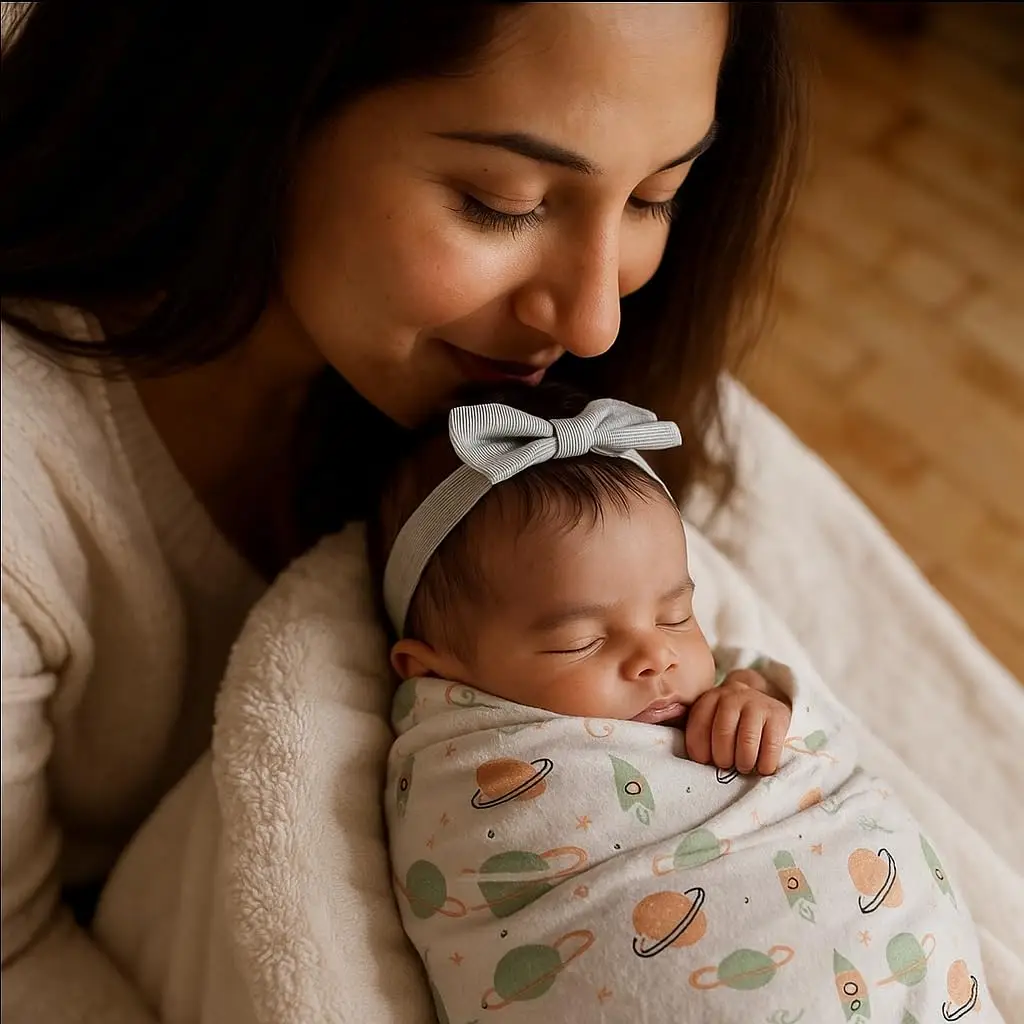 Muslin Swaddle Blankets - Krishna Born Baby view 4