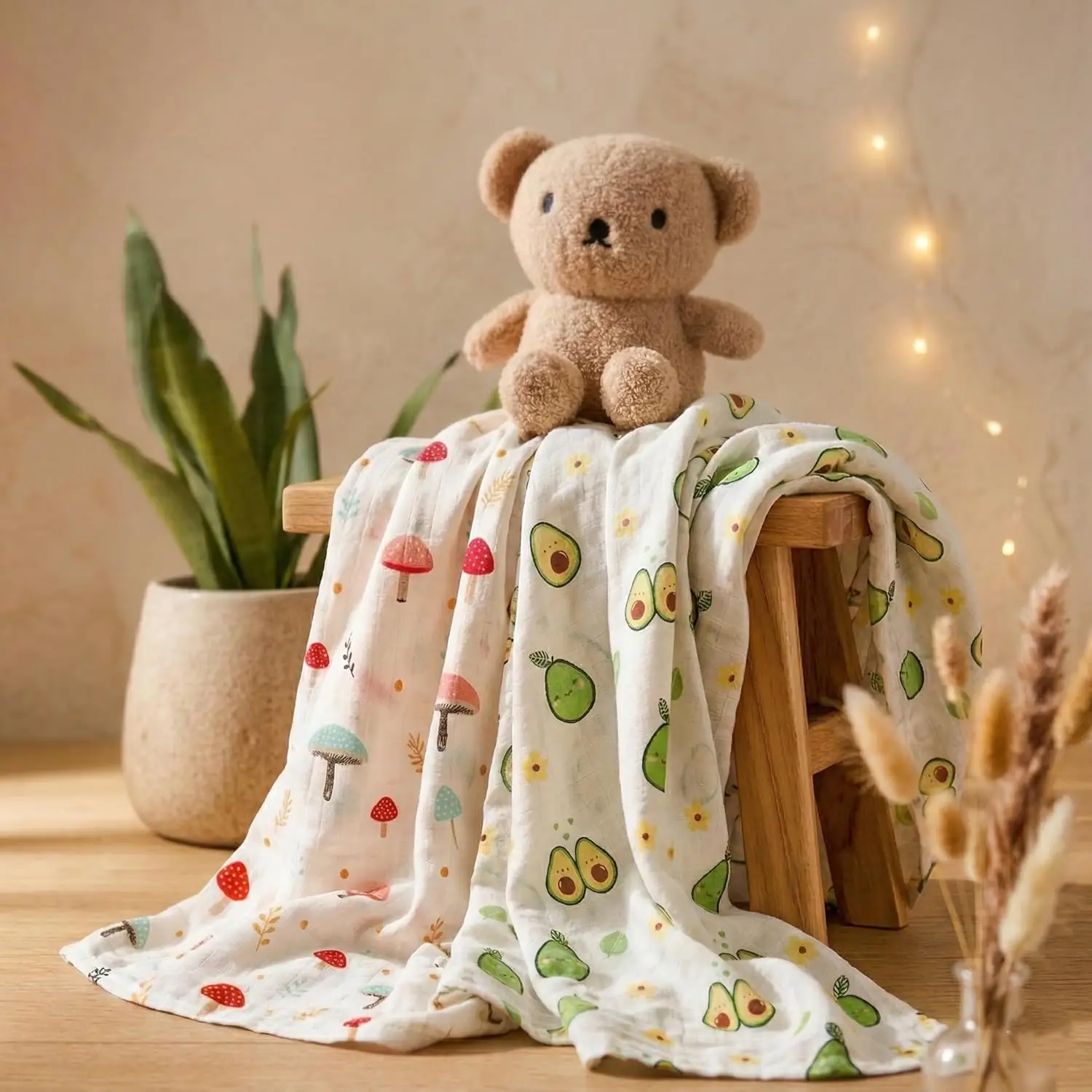 Cotton Muslin Swaddle Set view 4