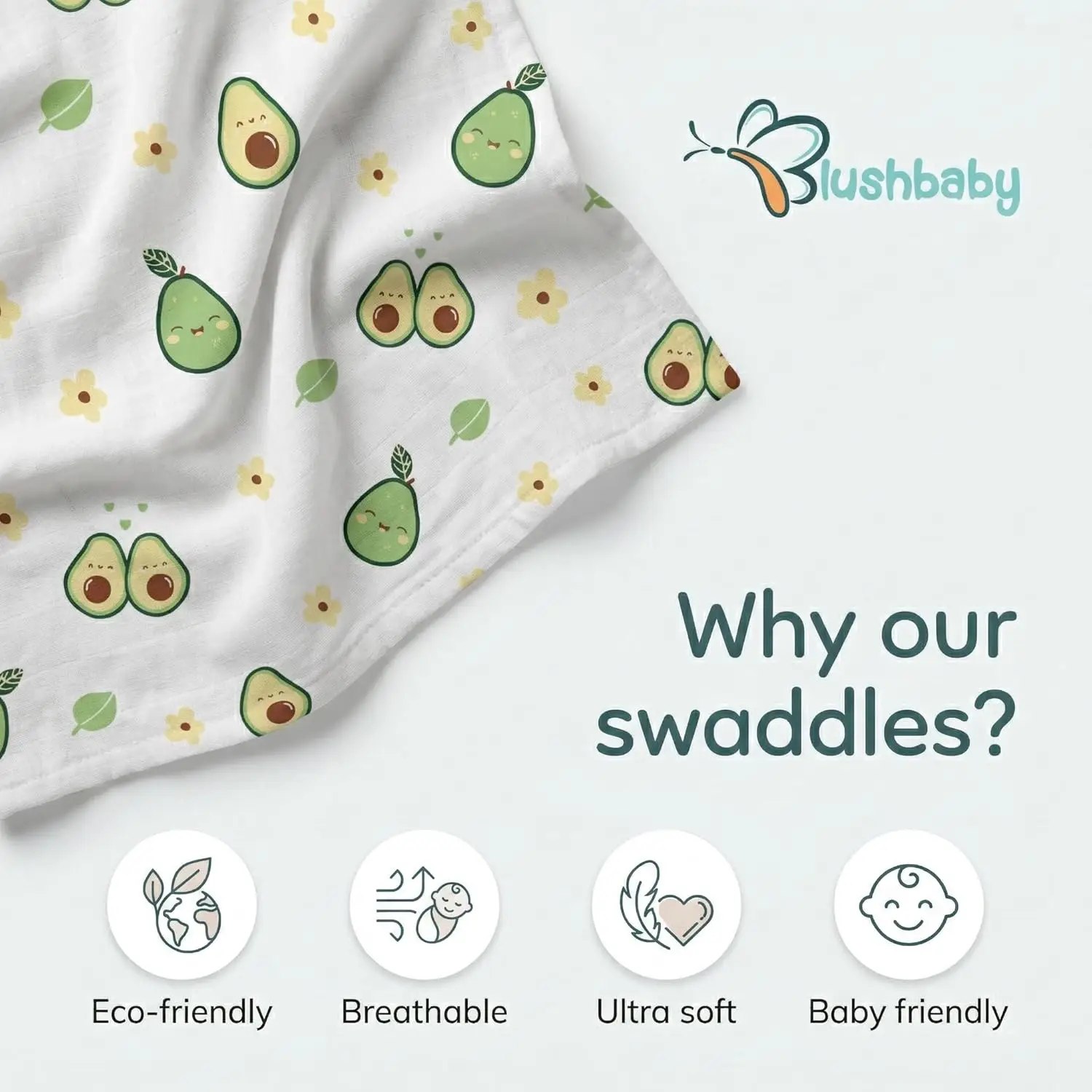 Cotton Muslin Swaddle Set view 5