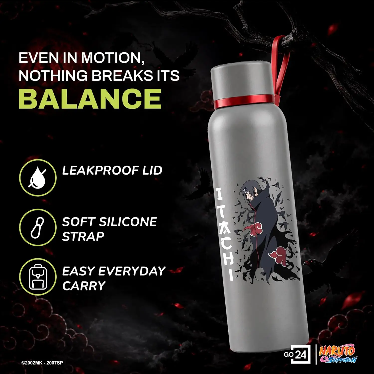 Itachi Water Bottle view 3