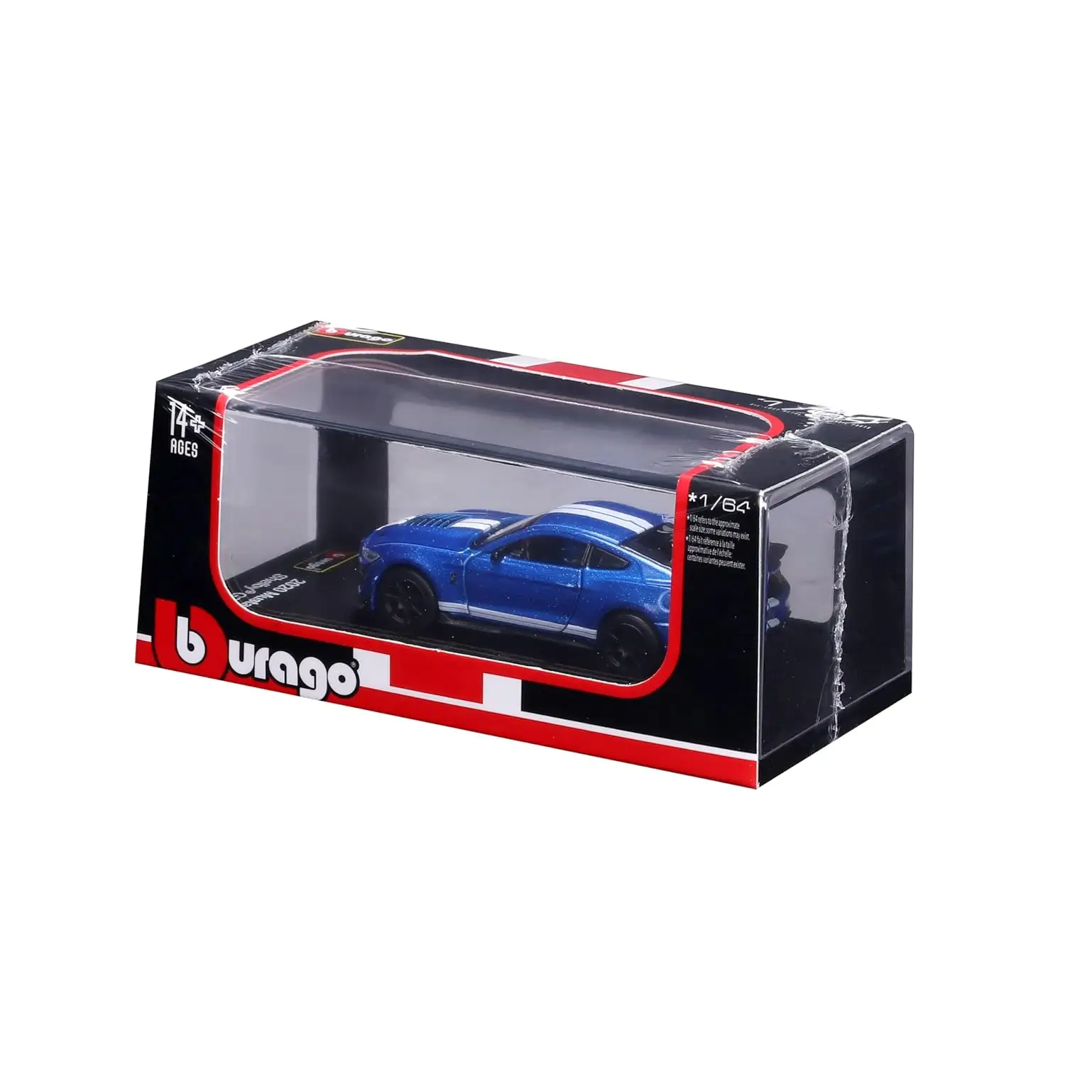 Bburago 2020 Mustang Shelby GT500 Blue view 4