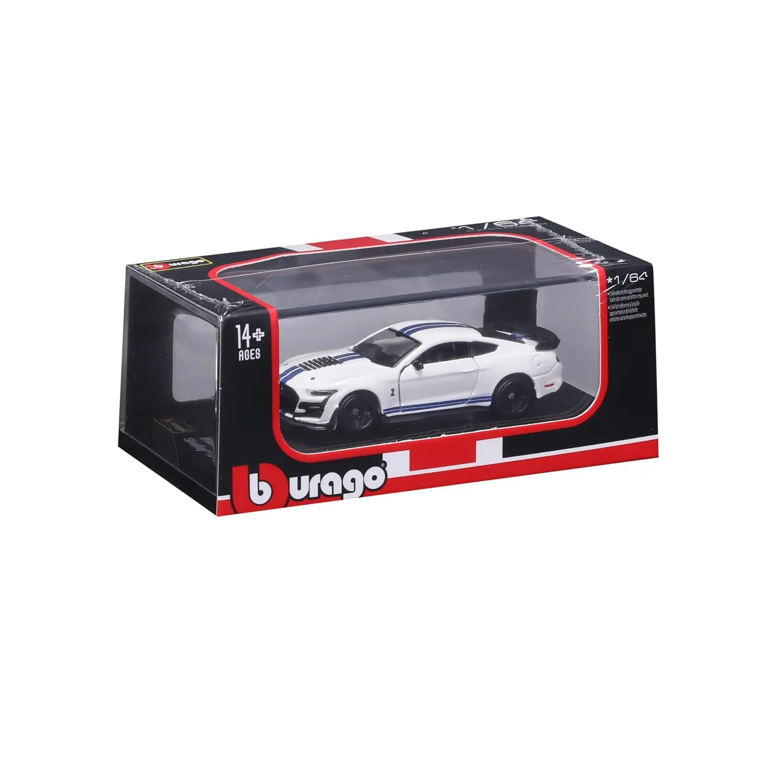 Bburago 2020 Mustang Shelby GT500 Wight view 3