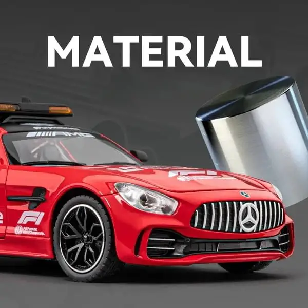 Compatible for 1:24 Marcedes Safety F1 Toy Car Model, Diecast Collectible Pull Back Model Car with Sound view 7