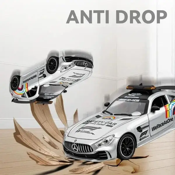 Compatible for 1:24 Marcedes Safety F1 Toy Car Model, Diecast Collectible Pull Back Model Car with Sound view 8