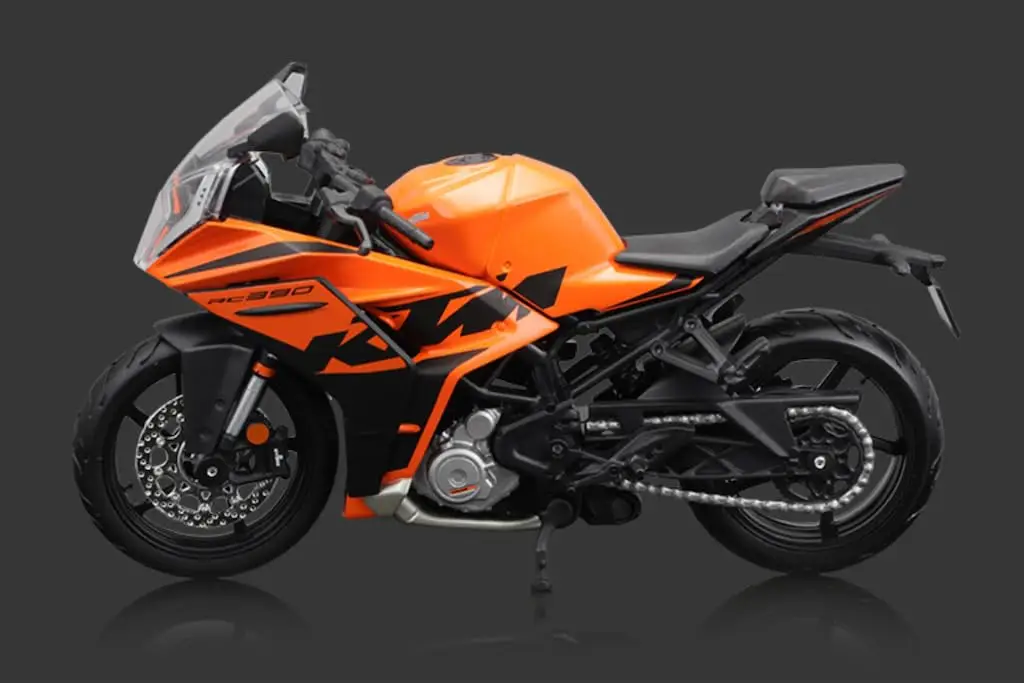 Maisto 1:12 Ktm Rc 390 Racing Sports Model Toy Diecast Metal Motorcycle, Multicolor view 3