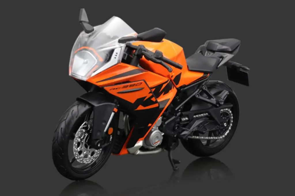 Maisto 1:12 Ktm Rc 390 Racing Sports Model Toy Diecast Metal Motorcycle, Multicolor view 4