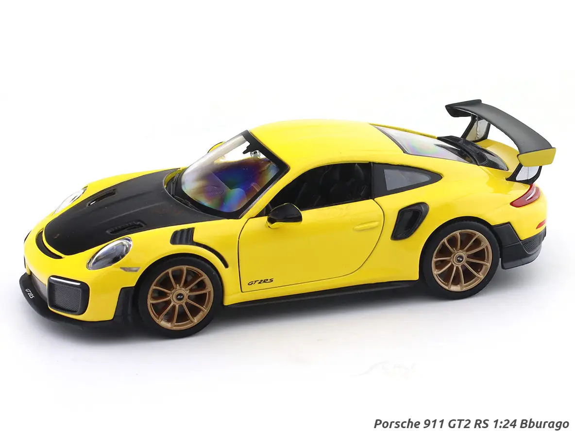 Porsche 911 GT2 RS with Acrylic Case 1:24 Maisto Licensed Diecast Scale Model Car Collectible view 3