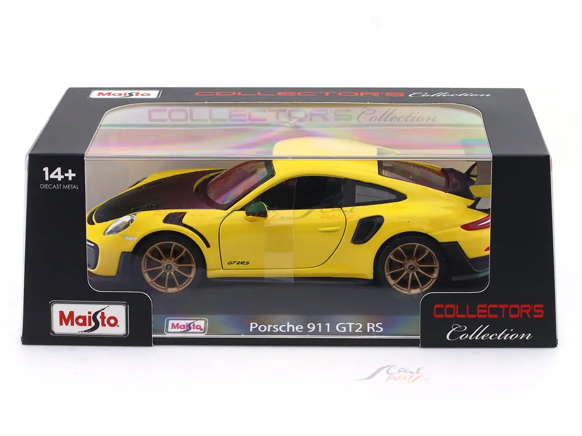 Porsche 911 GT2 RS with Acrylic Case 1:24 Maisto Licensed Diecast Scale Model Car Collectible view 7