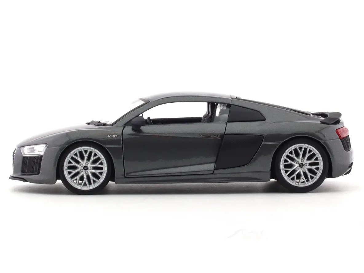 Audi R8 V10 Plus grey 1:24 Maisto licensed diecast Scale Model car view 3