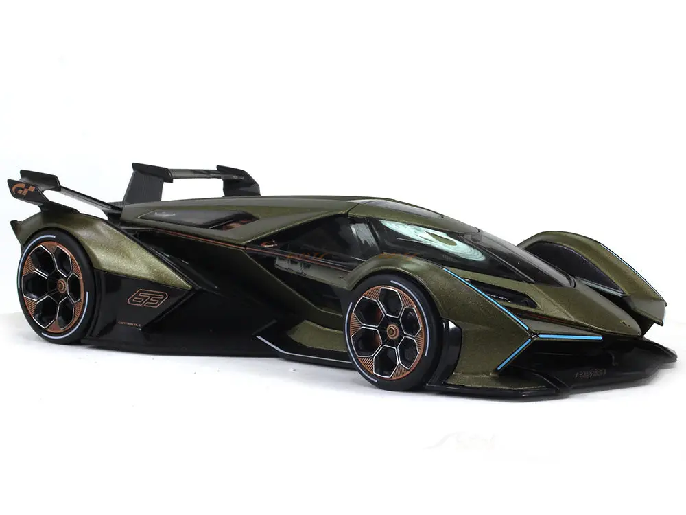 Lamborghini V12 Vision GT green 1:18 Maisto diecast Scale Model car view 5