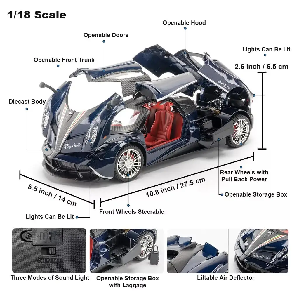 Pagani Huayra Diecast Model 1/18 view 2