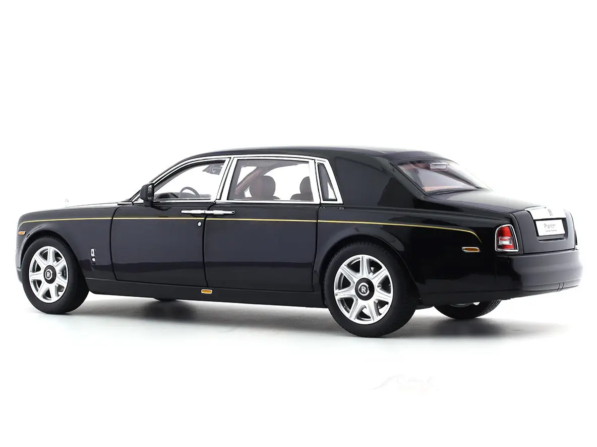 2012 Rolls-Royce Phantom EWB black 1:18 Kyosho licensed diecast scale model car collectible view 5