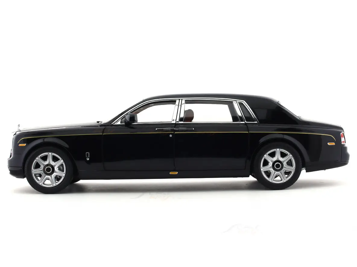 2012 Rolls-Royce Phantom EWB black 1:18 Kyosho licensed diecast scale model car collectible view 6