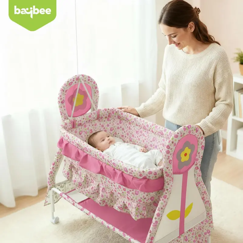 Baby Cradle with Mosquito Net view 2