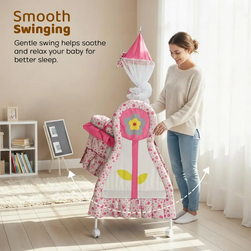 Baby Cradle with Mosquito Net view 4