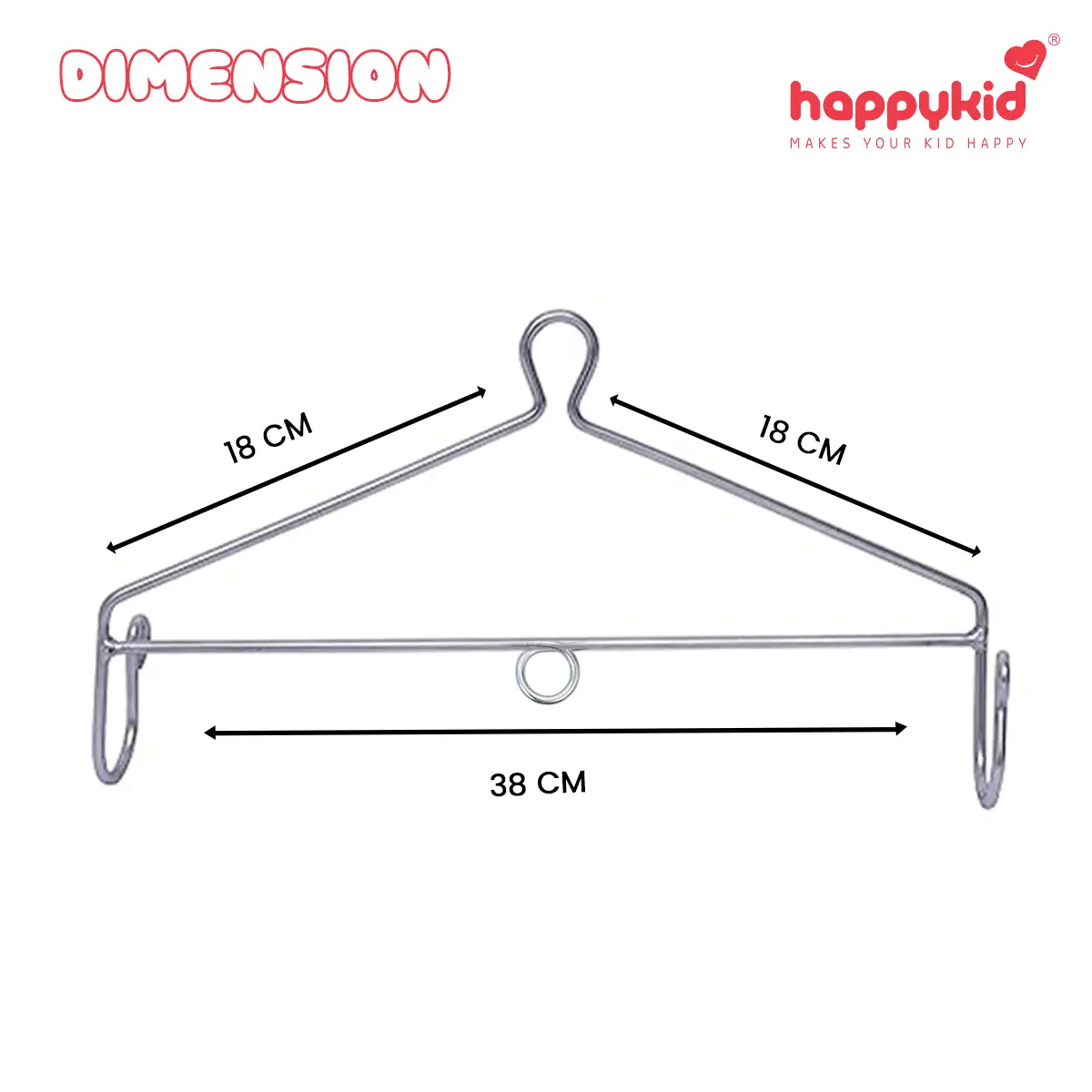 Happy Kid Clothes Hanger view 3