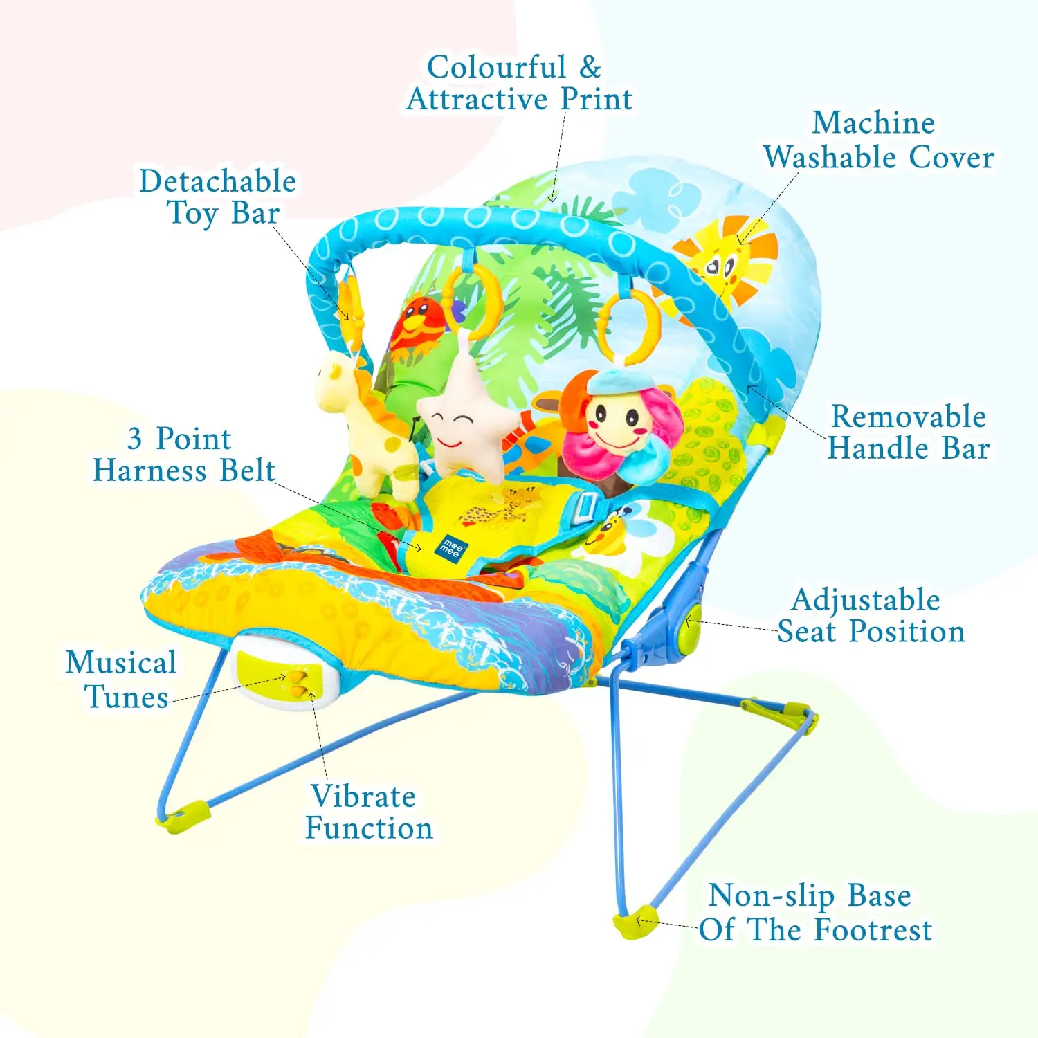 MEE MEE Baby Activity Bouncer view 3