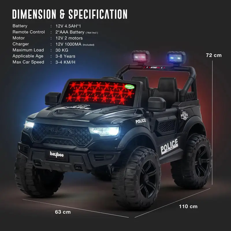 Police Remote Control Car by Baybee RUN view 7