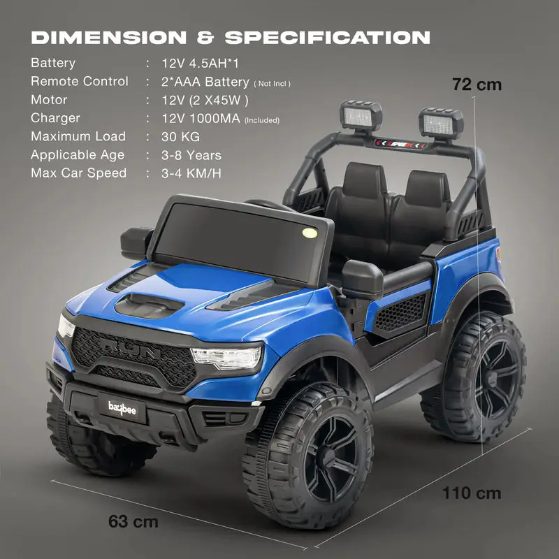 Bajbee Electric Ride-On Car view 9
