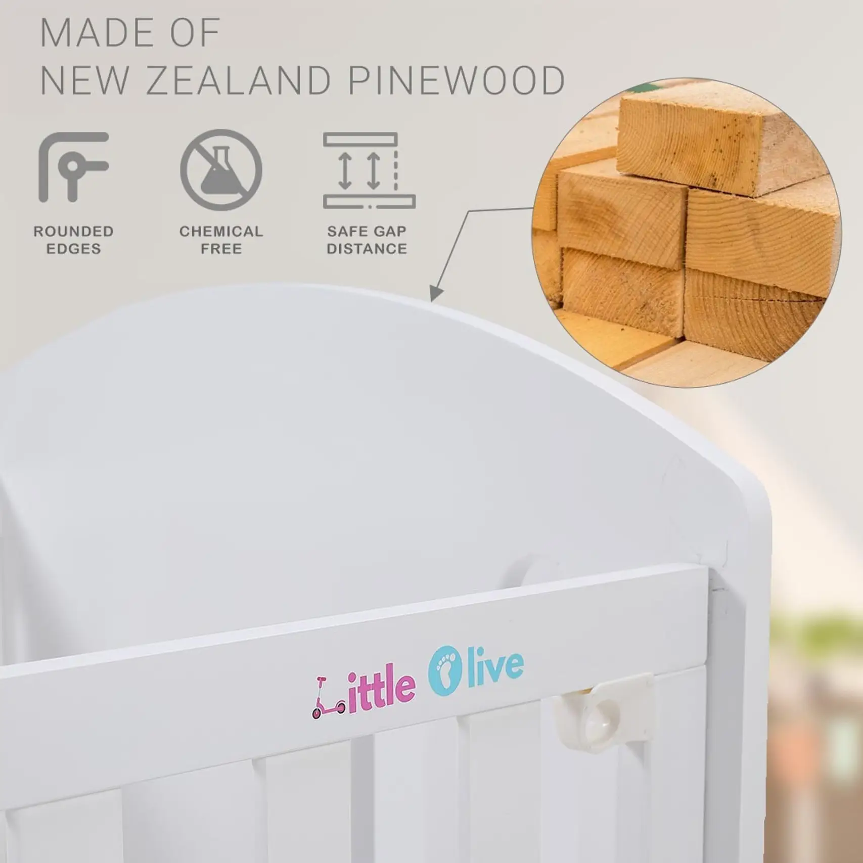 Little Olive Crib TEDDY view 2