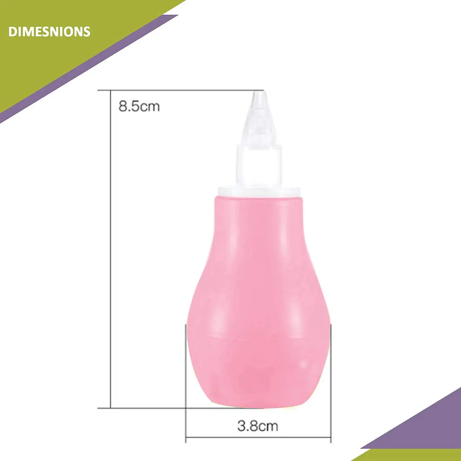 BeeBaby Nose Cleaner, Nasal Aspirator with Silicone Nozzle for new born Infants -100% BPA Free, 3 Months+ (BB-P-NSC01) view 4