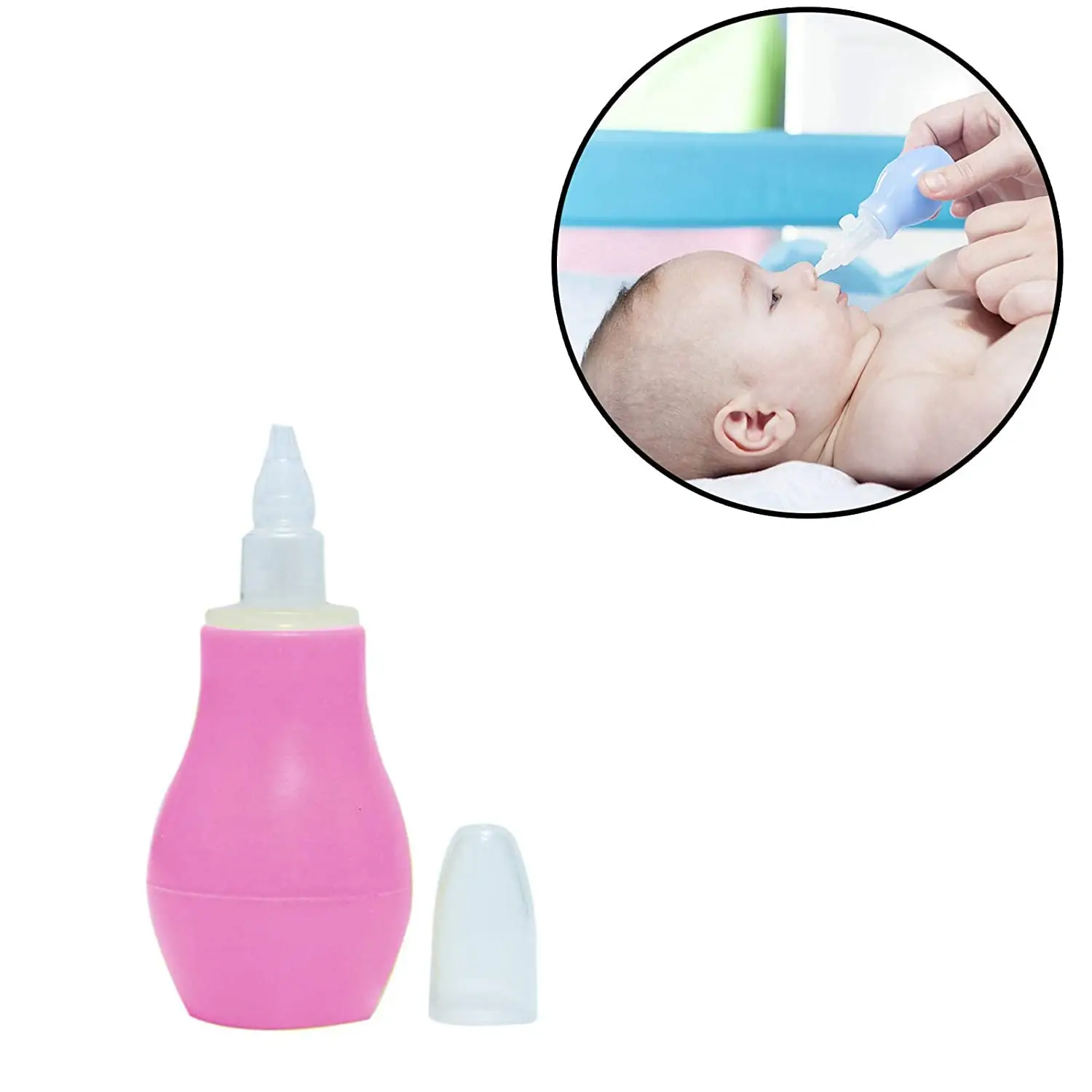 BeeBaby Nose Cleaner, Nasal Aspirator with Silicone Nozzle for new born Infants -100% BPA Free, 3 Months+ (BB-P-NSC01) view 5