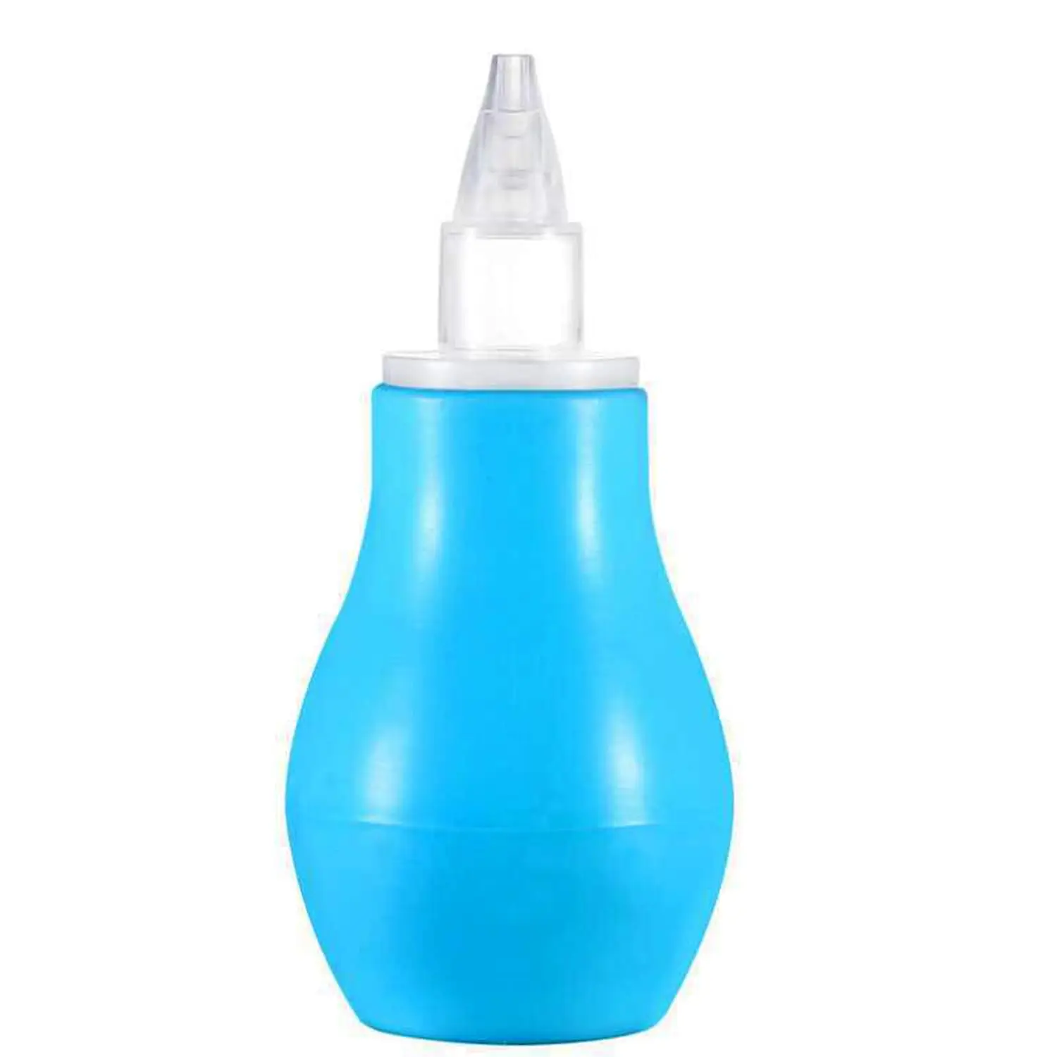 Baby Nasal Aspirator - Nose Cleaner for Newborn, Toddler & Kids | Mucus Remover & Sucker for Babies | BPA Free Soft Silicone Nozzle Essential | Squeezable Pump - Blue view 7
