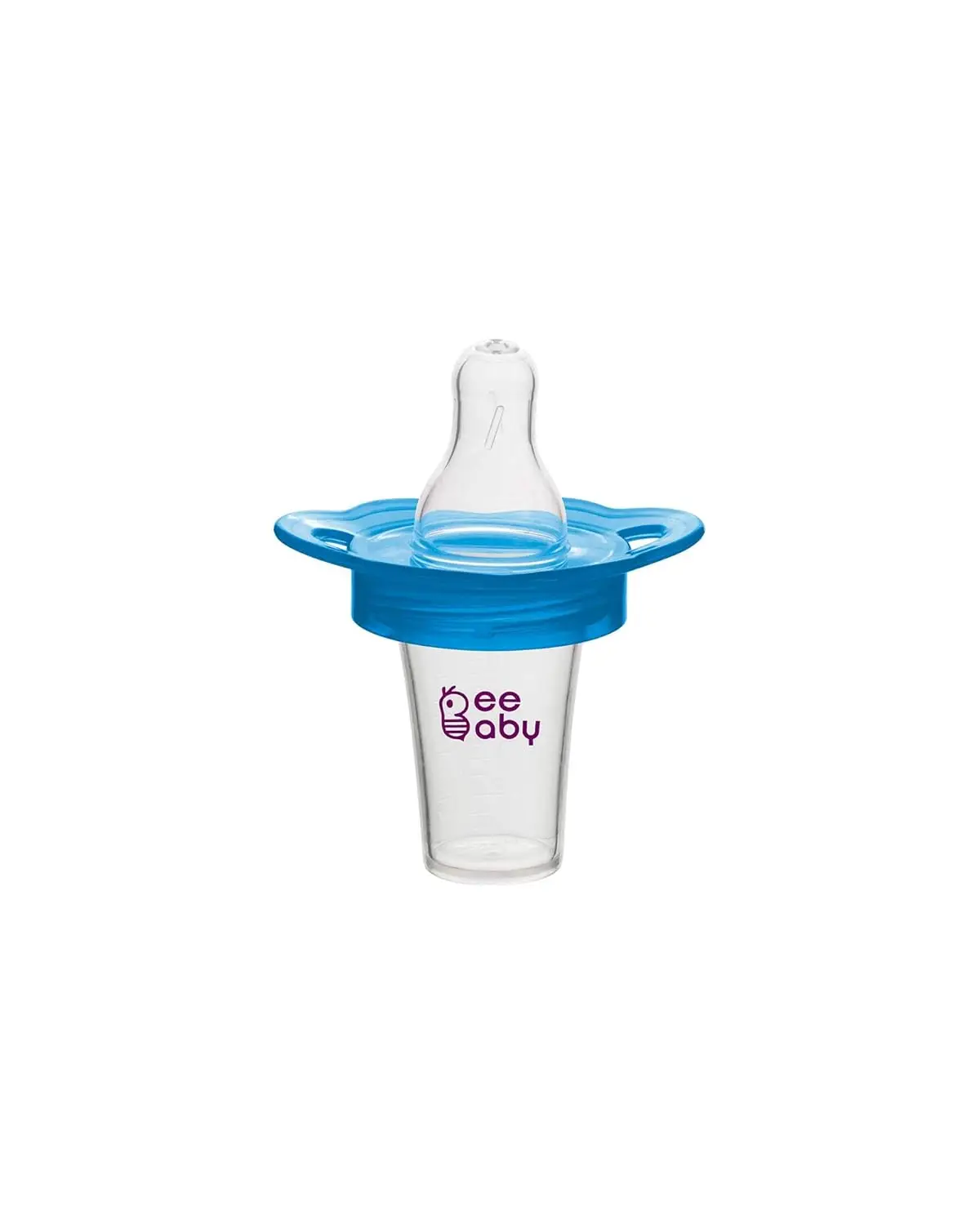 BeeBaby Medicine Dispenser with Soft Silicone Nipple for Newborn. (Blue)