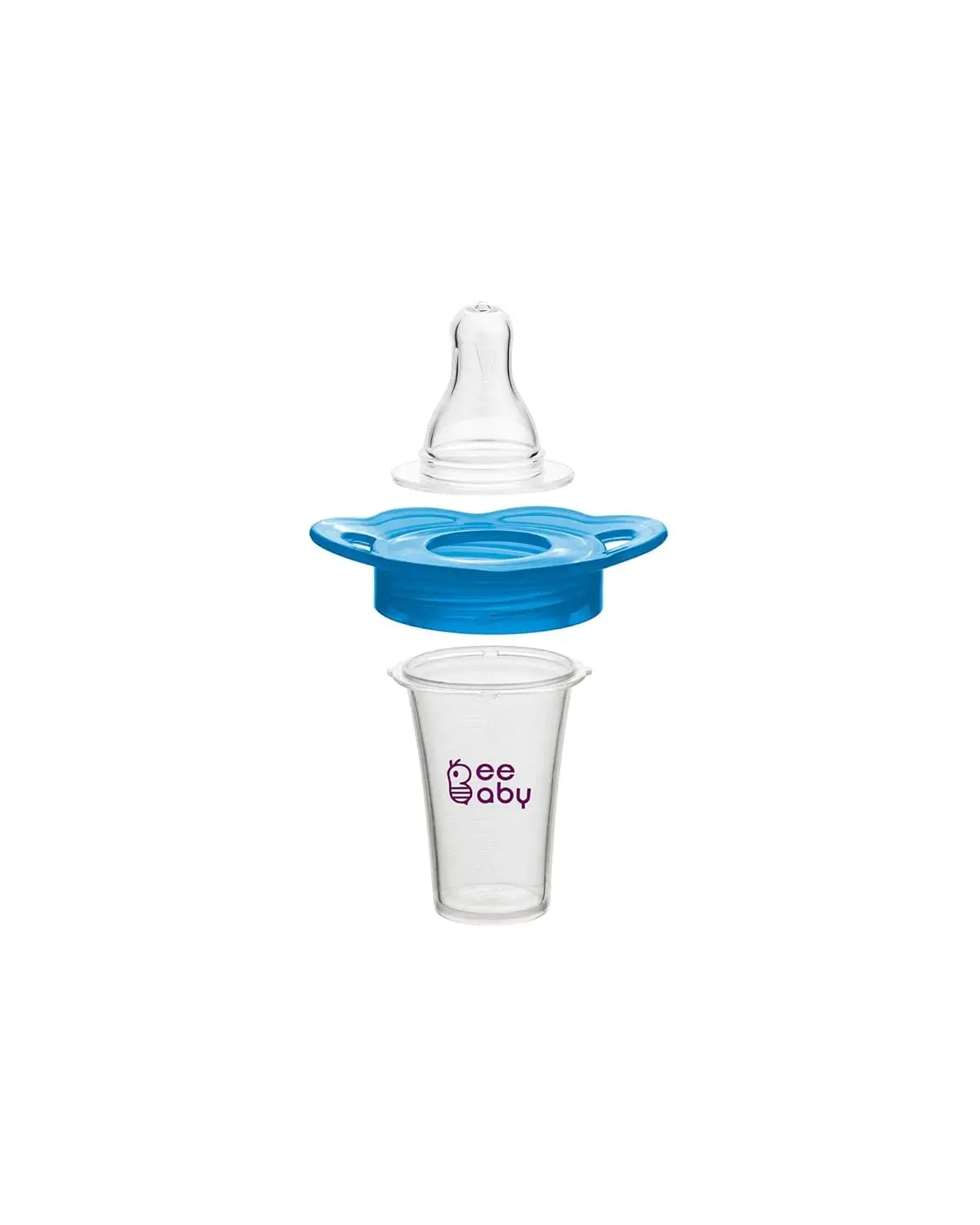 BeeBaby Medicine Dispenser with Soft Silicone Nipple for Newborn. (Blue) view 2