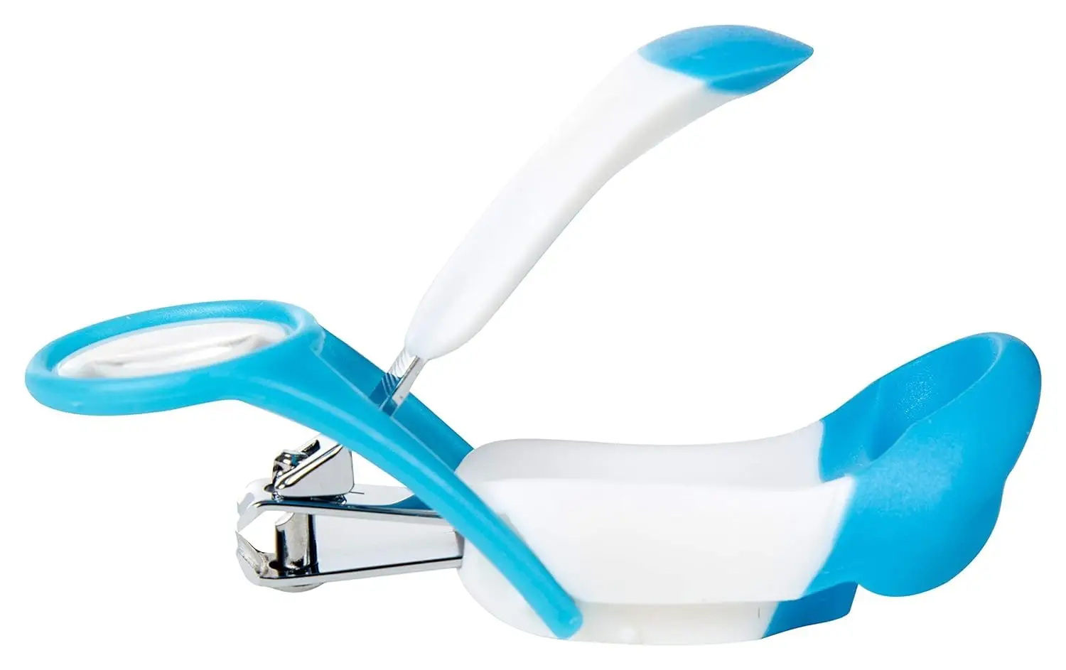 Nail Clipper with Magnifying Glass-Baby Nail Clipper, Infant Child Nail Care Tool with Magnifying Glass (Blue) view 4
