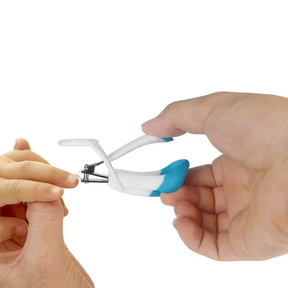 Nail Clipper with Magnifying Glass-Baby Nail Clipper, Infant Child Nail Care Tool with Magnifying Glass (Blue) view 6