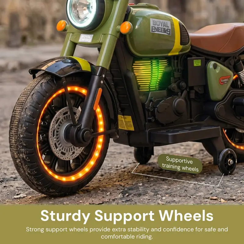 Baybee Classy Baby Battery Operated Bike for Kids with Hand Accelerator view 7