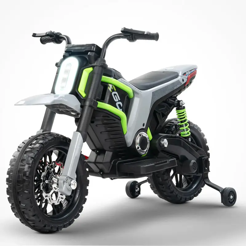 Baybee Motocross Electric Bike for Kids gray