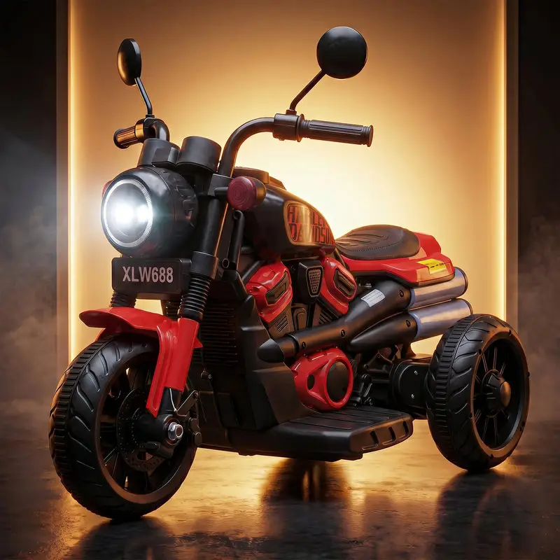 Baybee Ronin Battery Operated Bike for Kids red & black