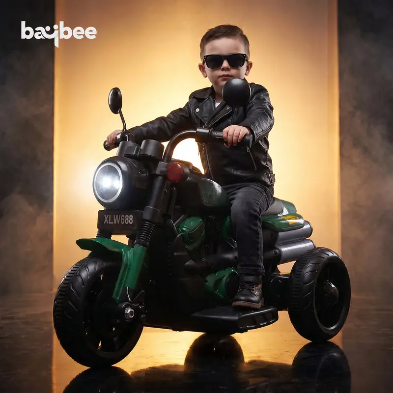 Baybee Ronin Battery Operated Bike for Kids black view 2