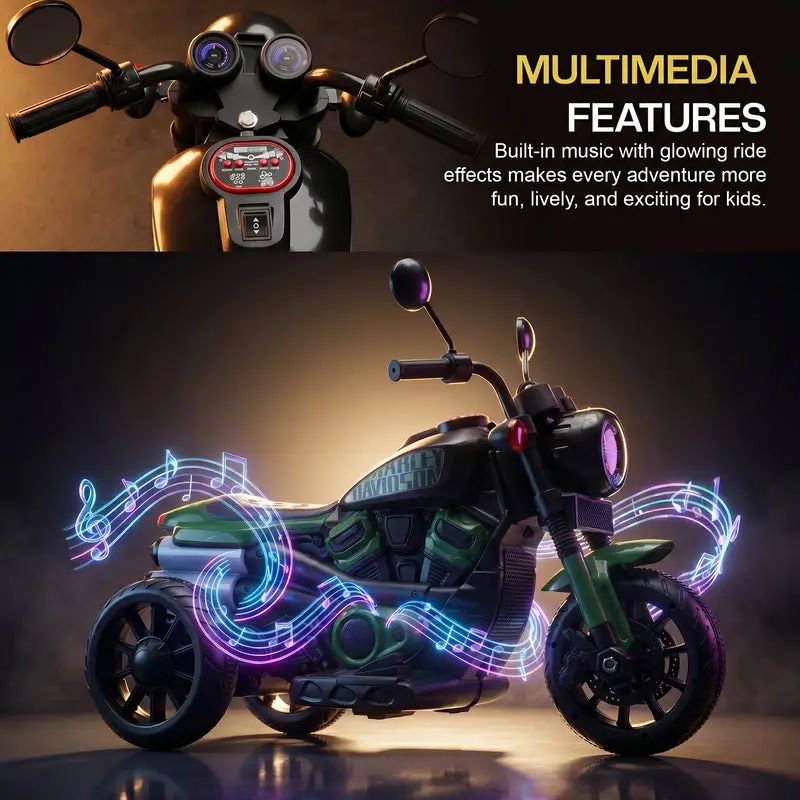 Baybee Ronin Battery Operated Bike for Kids black view 5