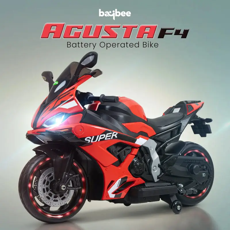 Baybee Agusta Battery Operated Bike for Kids red view 3