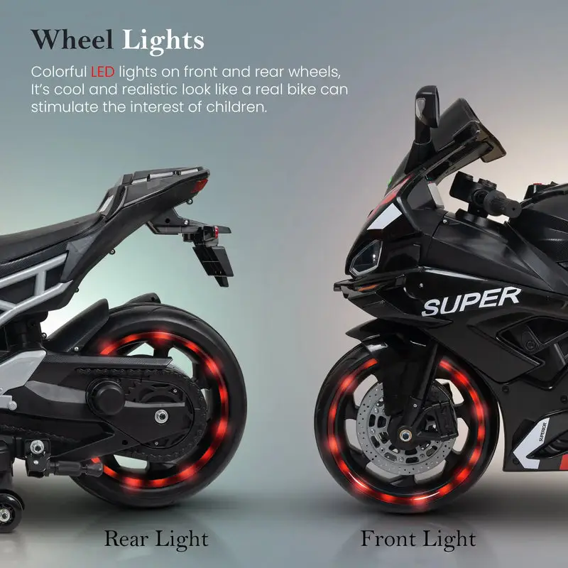 Baybee Agusta Battery Operated Bike for Kids black view 5
