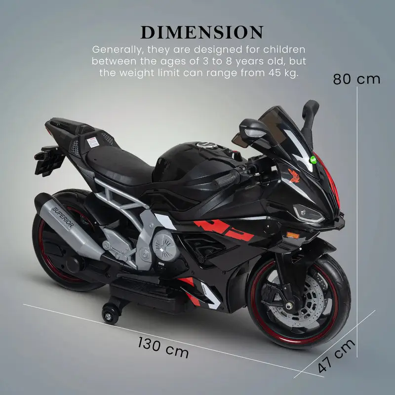Baybee Agusta Battery Operated Bike for Kids black view 8